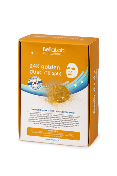 Kit di maschere per il viso in polvere d'oro 24K 20 pezzi.