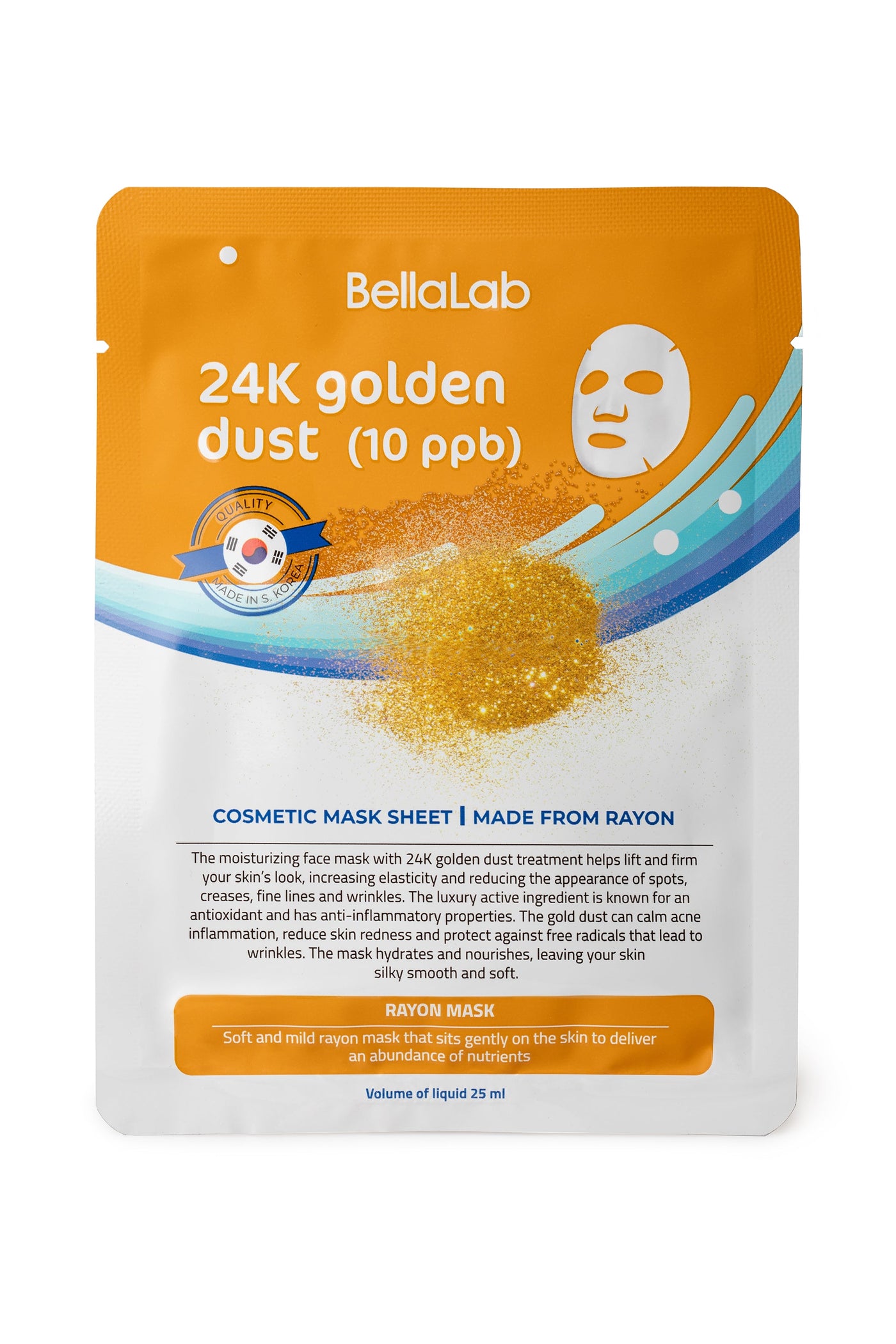 Kit di maschere per il viso in polvere d'oro 24K 20 pezzi.