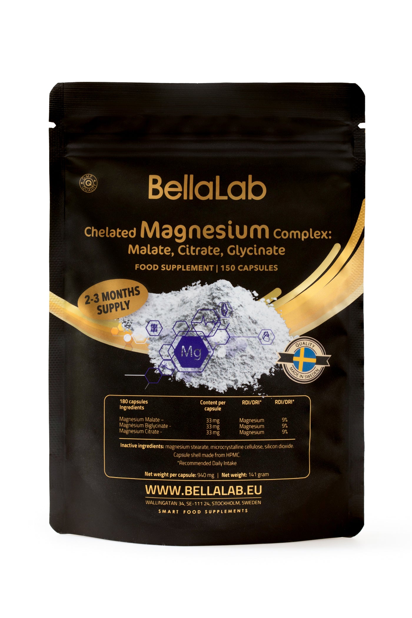 Complesso di Magnesio: Malato, Citrato, Glicinato.