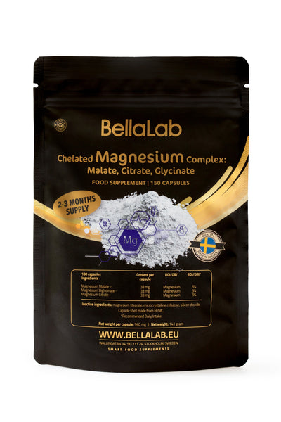Complesso di Magnesio: Malato, Citrato, Glicinato.